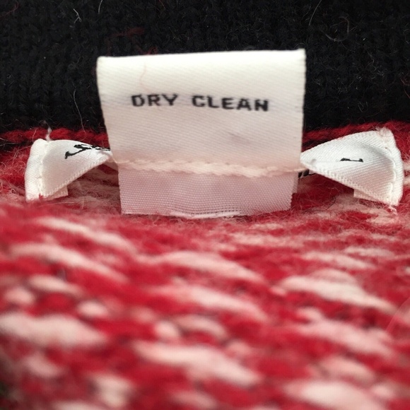 Susan Bristol Women Wool Cardigan Sweater Nordic Fair Isle Metal Clasps Hooks Lg - Picture 9 of 9